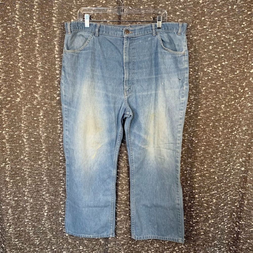 Vintage Levi's "With A‎ Skosh More Room" Denim Jeans Orange Tab Mens